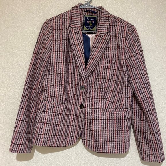Boden British Tweed Blazer by Moon – Size 12US – Excellent Condition! - Picture 1 of 8